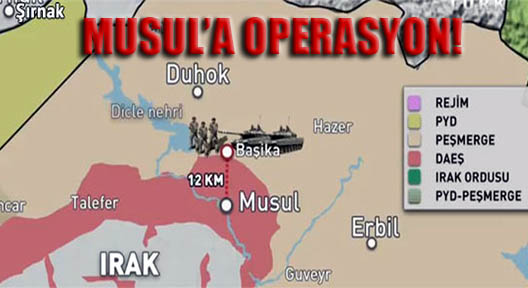 MUSUL’A OPERASYON BAŞLADI