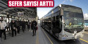 İstanbul’da Metrobüs Seferleri Arttırıldı