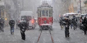 İstanbul’da 3 Gün Kar ve Fırtına Etkili Olacak