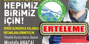 Ilgaz Dernekler Biriliği Koronavirüs Önlemi: Etkinlikler Ertelendi