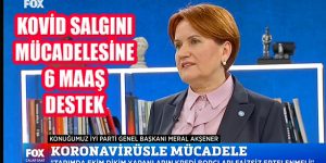 Meral Akşener 6 Maaşını Kovid Salgını Mücadelesine Bağışladı