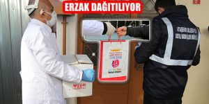 65 Yaş ve Üstüne Sıcak Yemek ve Erzak Kolileri Dağıtılmaya