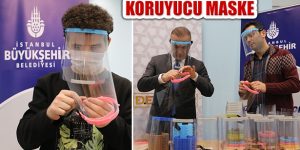 İBB’den Sağlık Çalışanlarına Yüz Koruyucu Maske