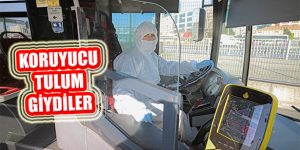 Metrobüs Şoförleri Virüsten Korunmak İçin Tulum Giymeye Başladı